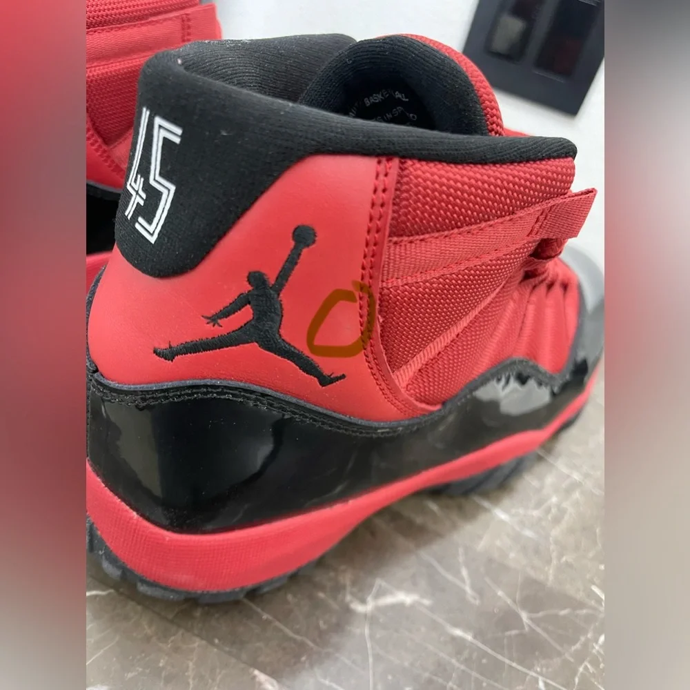 New! Unworn! Air Jordan 11 retro red and black men’s size 8